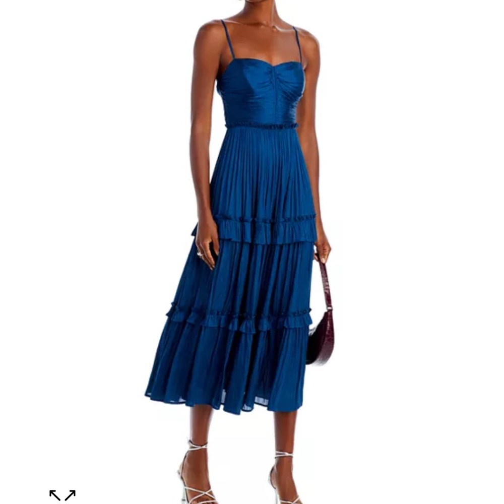 Aqua Blue Tiered Dress